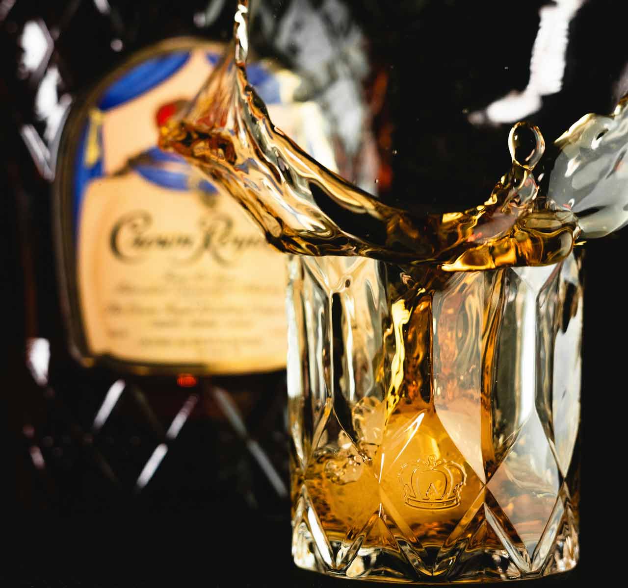 A glass a malt whiskey at a mobile bar wedding in Catterick, county Durham